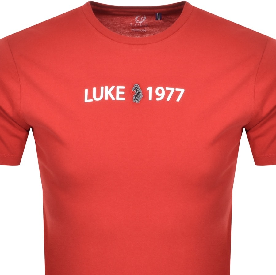 Alternative Image for ProductLuke 1977 Brizzle Shizzle Logo T Shirt Red2